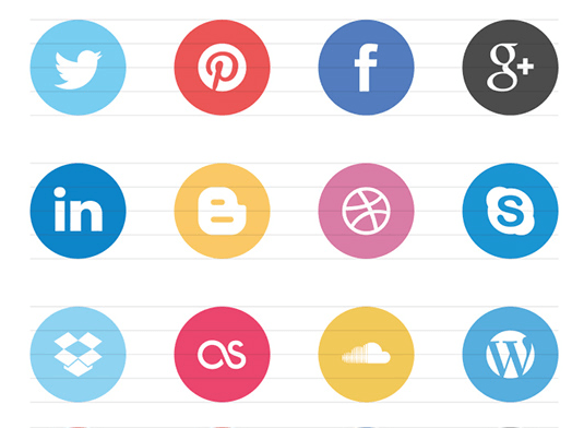 FREE Flat Social Icons EPS on Behance