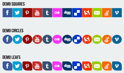 CSS3 Responsive Social Media